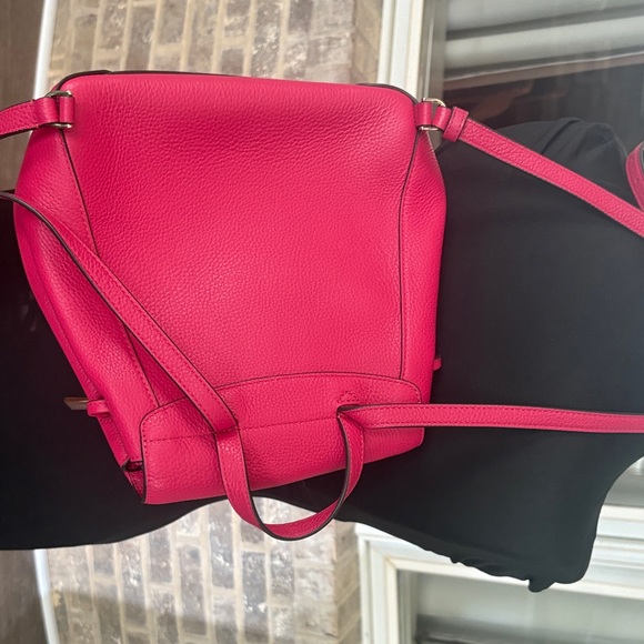 Kate Spade Fuchsia Leather Backpack NWOT - Picture 2 of 4